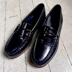 ELBA PENNY LOAFER - 8.5 / Black Spazzolato
